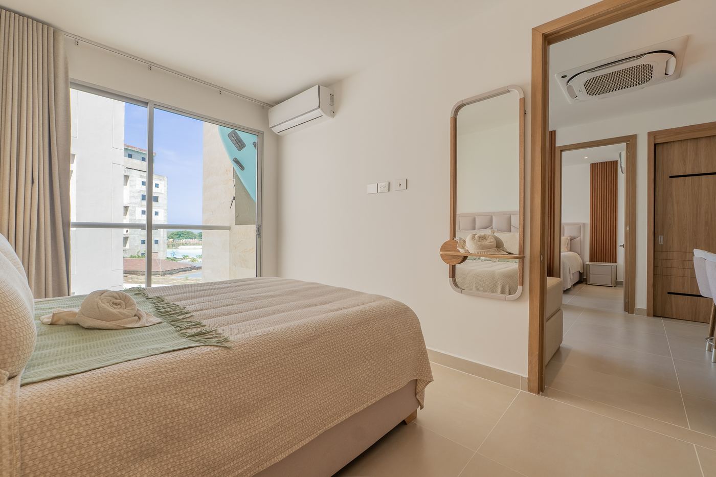 Habitación con aire acondicionado